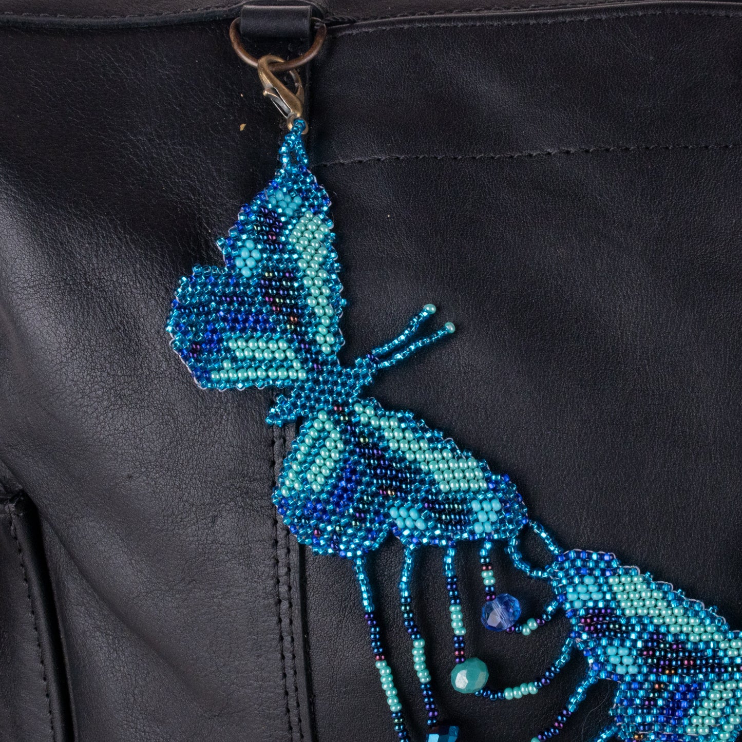 BEADED BUTTERFLY BAG NECKLACE - NO. 19803