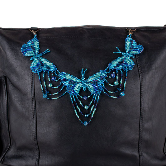 BEADED BUTTERFLY BAG NECKLACE - NO. 19803