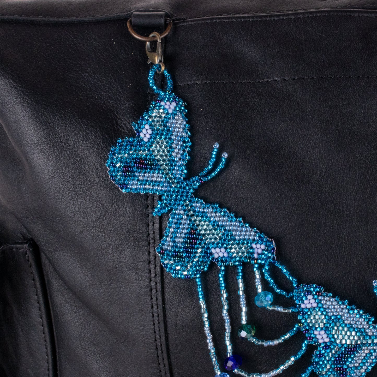 BEADED BUTTERFLY BAG NECKLACE - NO. 19804