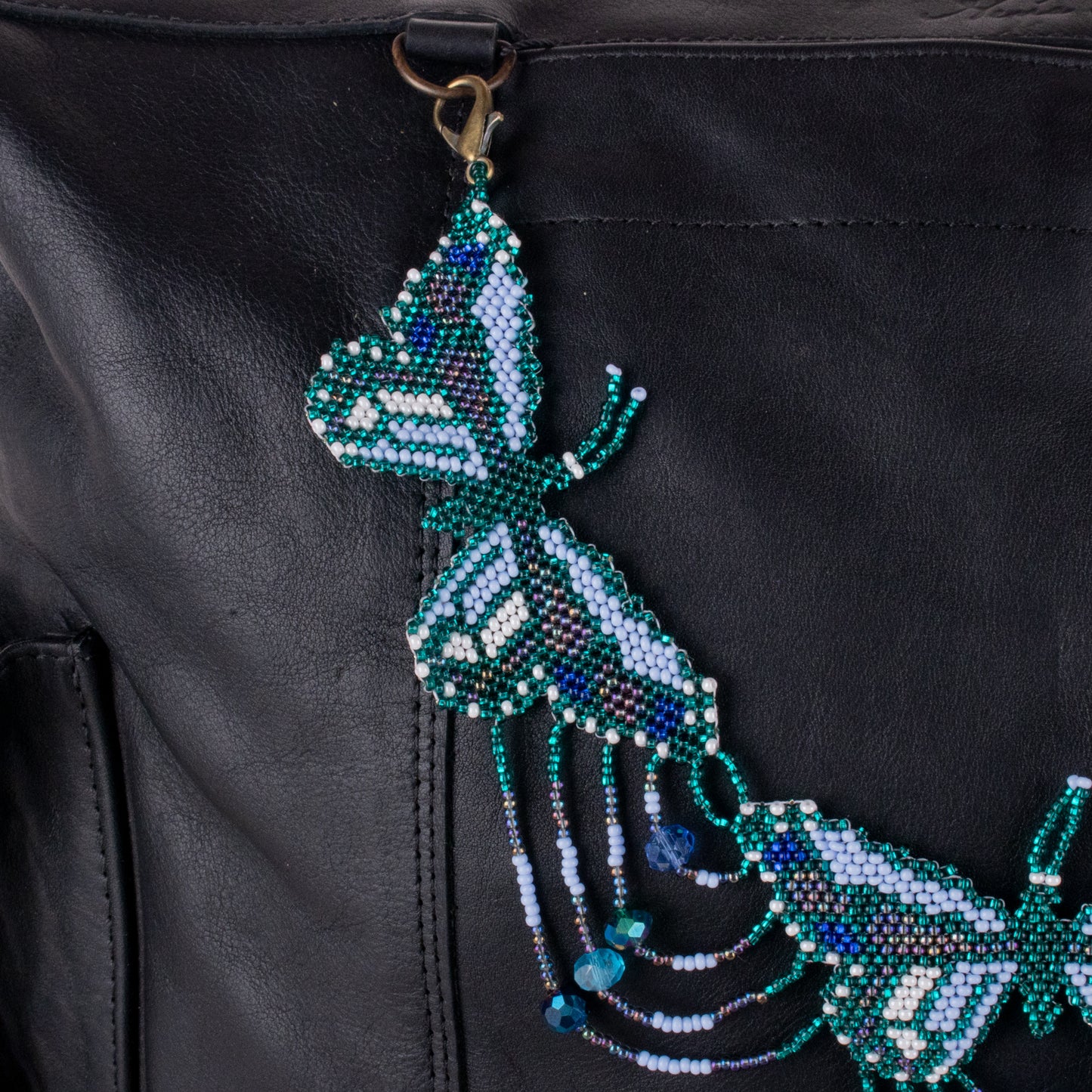 BEADED BUTTERFLY BAG NECKLACE - NO. 19809