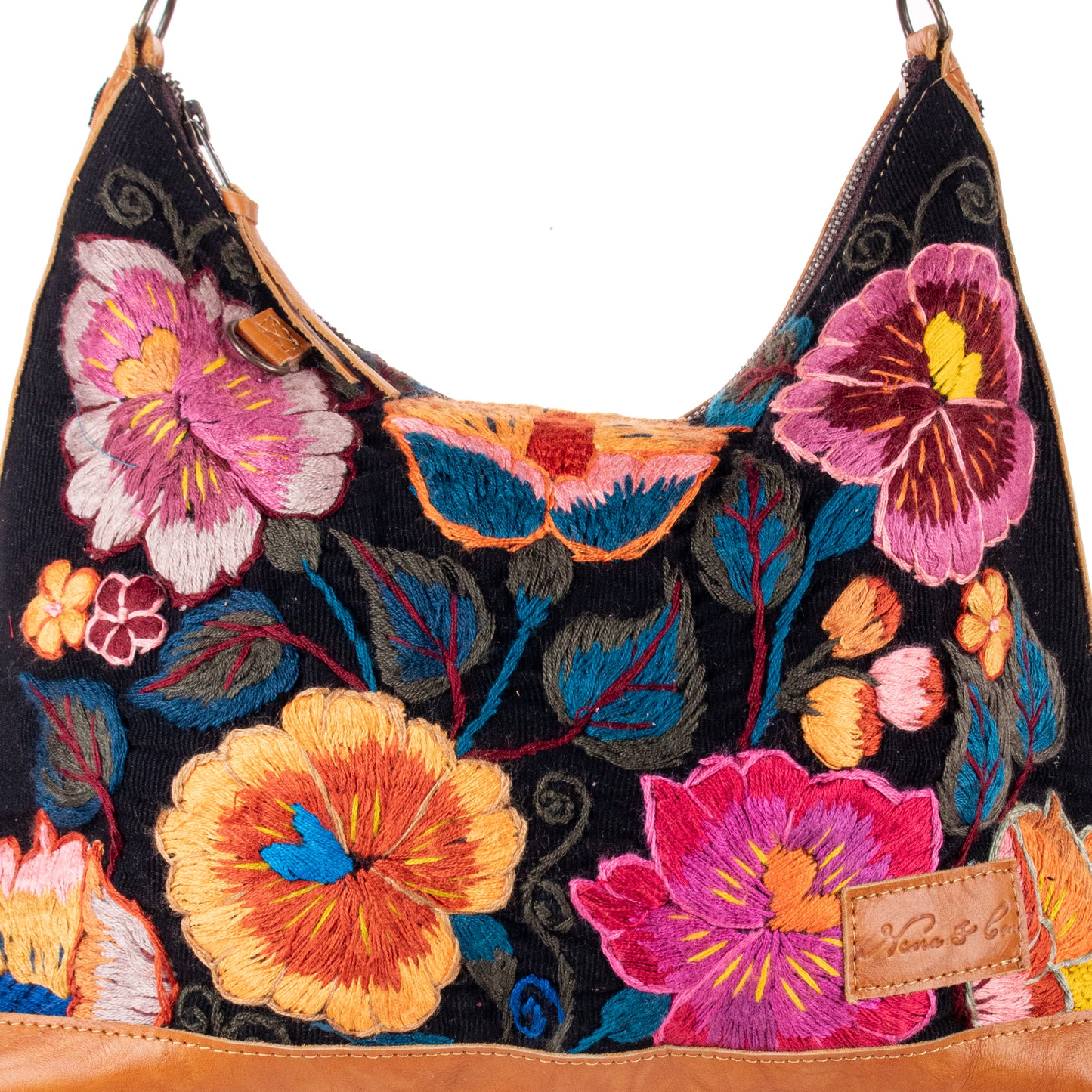 SMALL PENELOPE BAG - H&S EMBROIDERED FLORAL - DUNA AMARILLA - NO. 19864