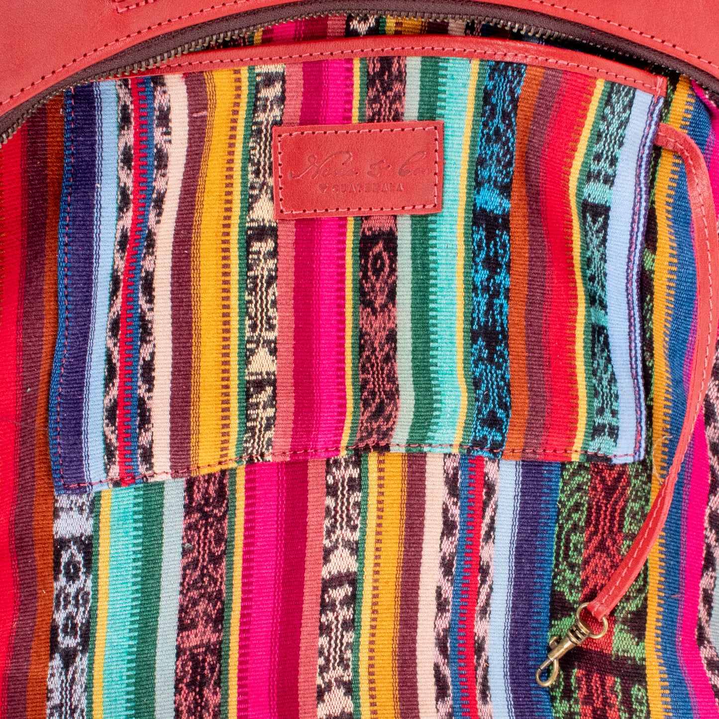 SMALL PENELOPE BAG - H&S EMBROIDERED FLORAL - CHILI PEPPER - NO. 19866