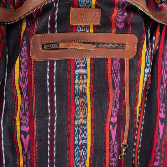 BEATRIZ CDB + DIAMANTE STRAP - OOAK HUIPIL - CORTE LINING - CAFE - NO. 19990