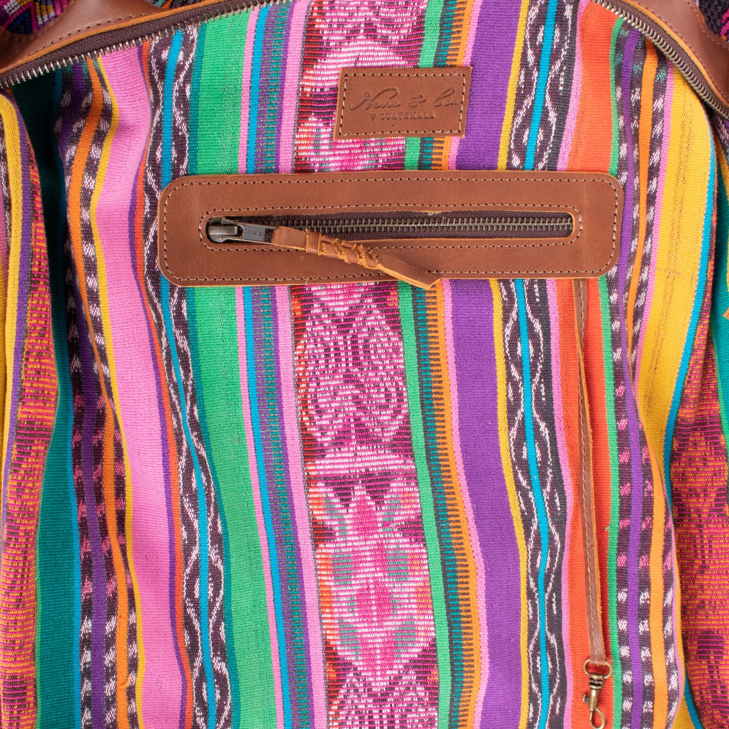 BEATRIZ CDB + DIAMANTE STRAP - OOAK HUIPIL - CORTE LINING - CAFE - NO. 19992