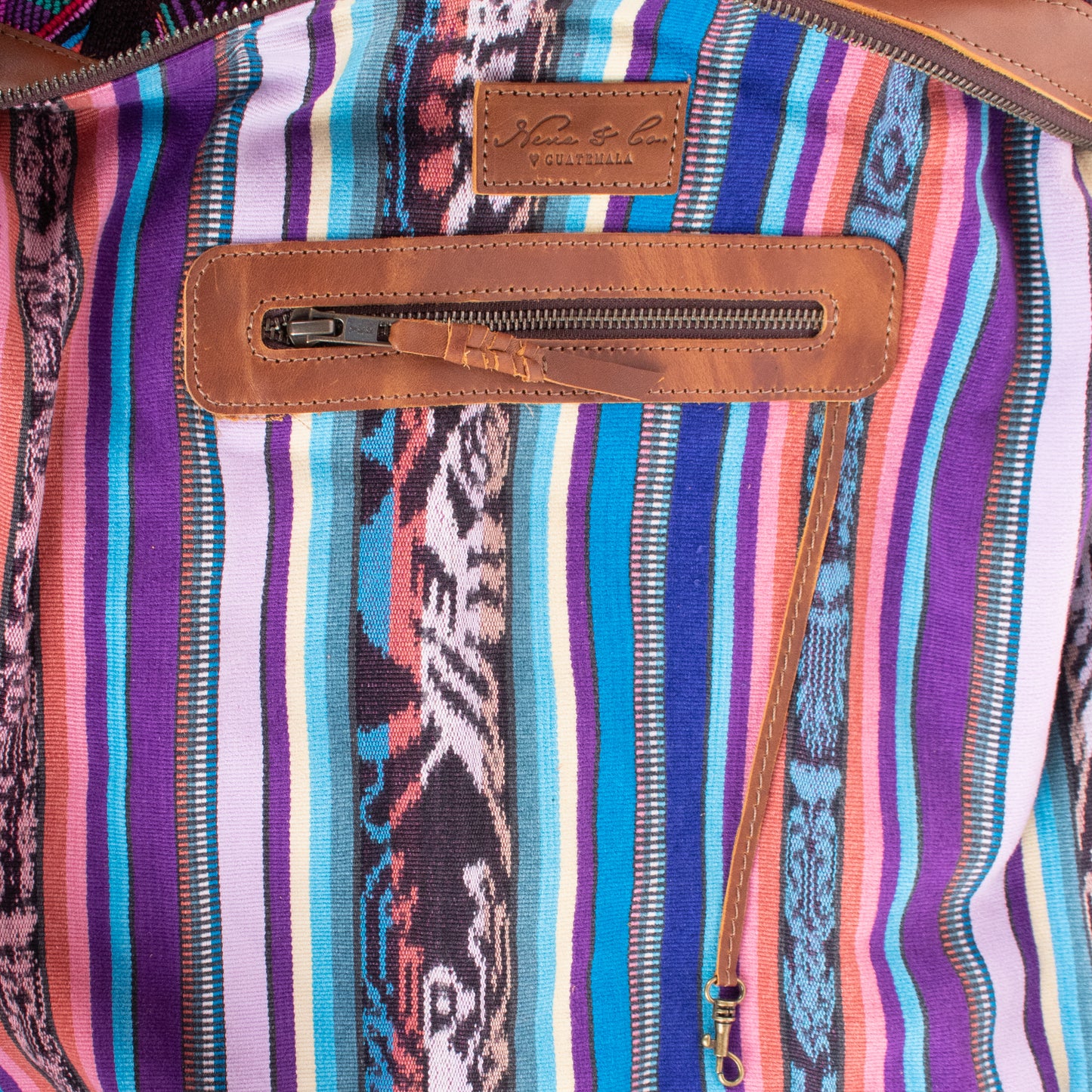 BEATRIZ CDB + DIAMANTE STRAP - OOAK HUIPIL - CORTE LINING - CAFE - NO. 19993