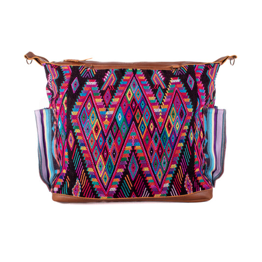 BEATRIZ CDB + DIAMANTE STRAP - OOAK HUIPIL - CORTE LINING - CAFE - NO. 19993