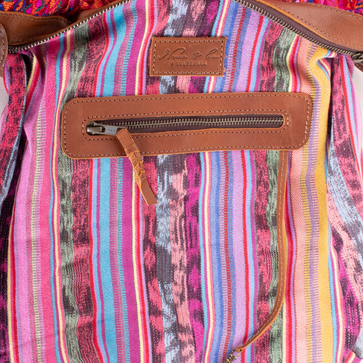 BEATRIZ MCDB + DIAMANTE STRAP - OOAK HUIPIL - CORTE LINING - CAFE - NO. 19994