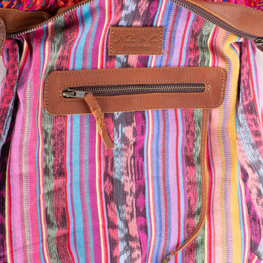 BEATRIZ MCDB + DIAMANTE STRAP - OOAK HUIPIL - CORTE LINING - CAFE - NO. 19994