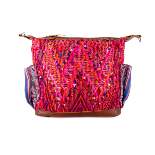 BEATRIZ MCDB + DIAMANTE STRAP - OOAK HUIPIL - CORTE LINING - CAFE - NO. 19994