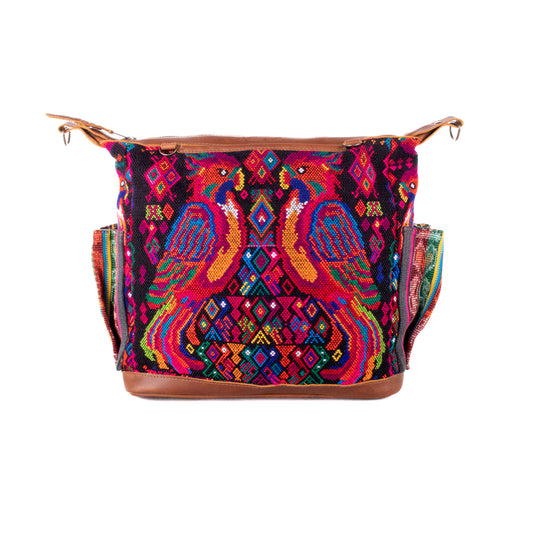 BEATRIZ MCDB + DIAMANTE STRAP - OOAK HUIPIL - CORTE LINING - CAFE - NO. 19995