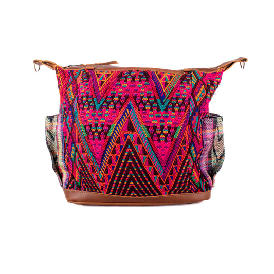 BEATRIZ MCDB + DIAMANTE STRAP - OOAK HUIPIL - CORTE LINING - CAFE - NO. 19997