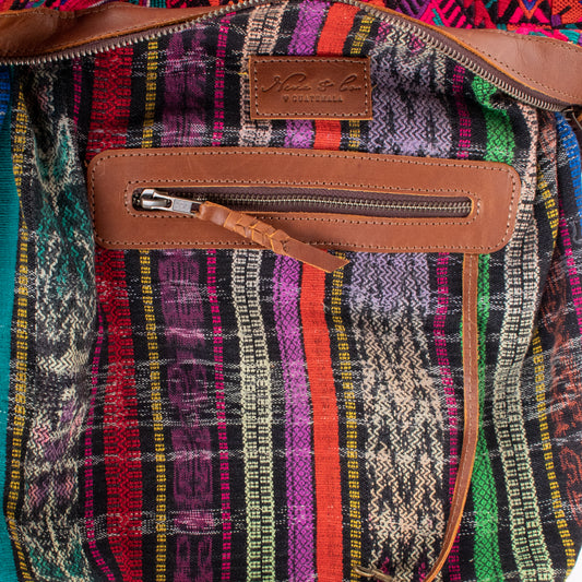 BEATRIZ MCDB + DIAMANTE STRAP - OOAK HUIPIL - CORTE LINING - CAFE - NO. 19998