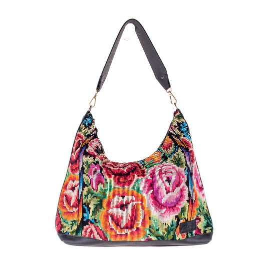 PENELOPE BAG - OOAK HUIPIL - BLACK - NO. 200016
