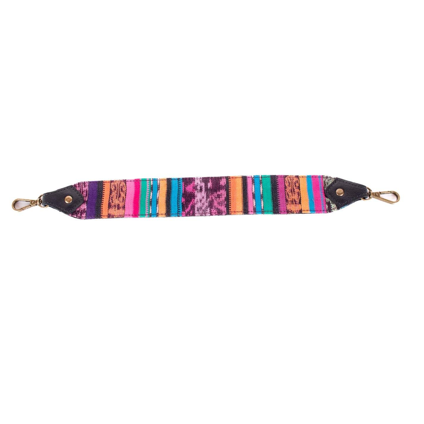 BEATRIZ CDB + DIAMANTE STRAP - OOAK HUIPIL - CORTE LINING - BLACK - NO. 20003