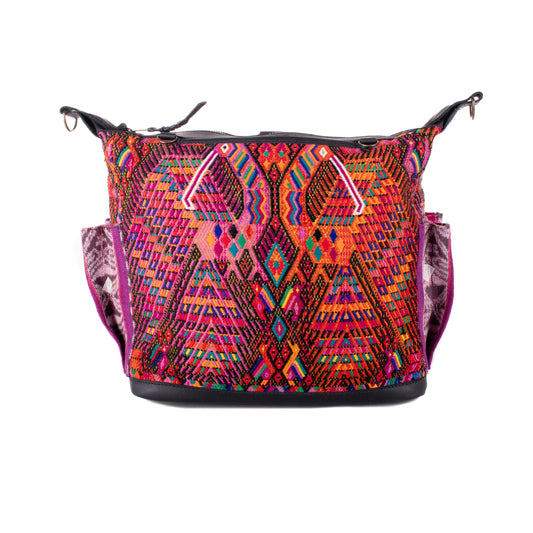 BEATRIZ MCDB + DIAMANTE STRAP - OOAK HUIPIL - CORTE LINING - BLACK - NO. 20004