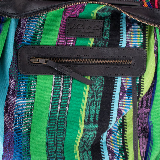 BEATRIZ MCDB + DIAMANTE STRAP - OOAK HUIPIL - CORTE LINING - BLACK - NO. 20006