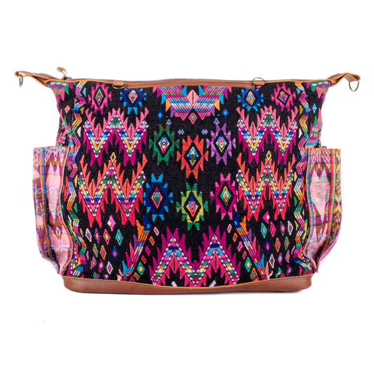 BEATRIZ CDB + DIAMANTE STRAP - OOAK HUIPIL - CORTE LINING - CAFE - NO. 200065