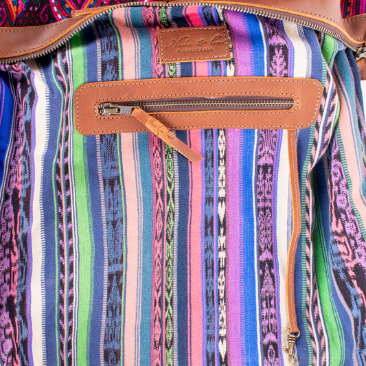 BEATRIZ CDB + DIAMANTE STRAP - OOAK HUIPIL - CORTE LINING - CAFE - NO. 200066