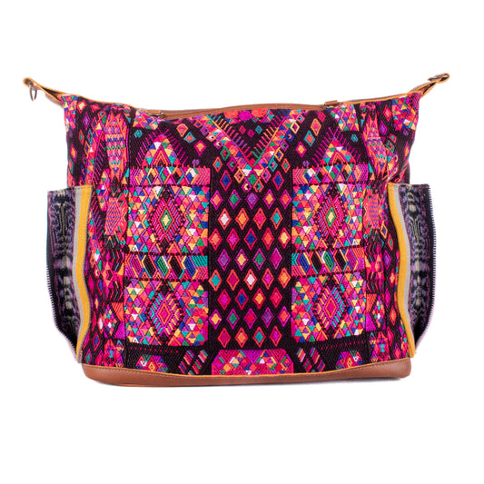 BEATRIZ CDB + DIAMANTE STRAP - OOAK HUIPIL - CORTE LINING - CAFE - NO. 200067