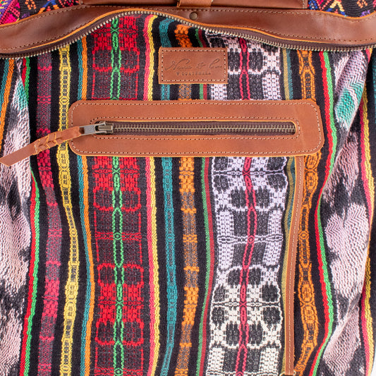 BEATRIZ CDB + DIAMANTE STRAP - OOAK HUIPIL - CORTE LINING - CAFE - NO. 200069