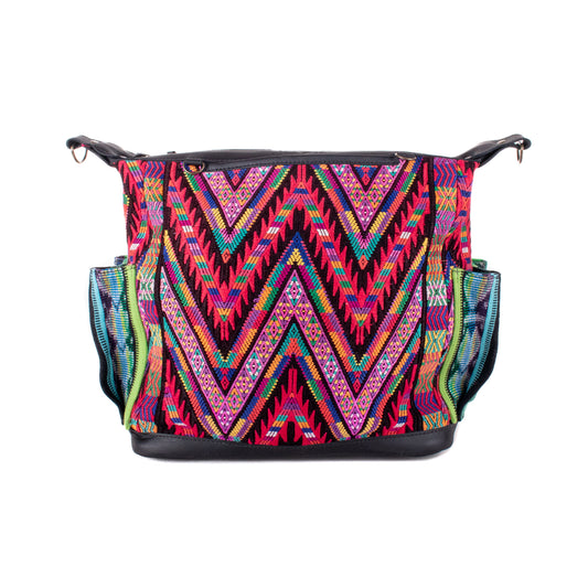 BEATRIZ MCDB + DIAMANTE STRAP - OOAK HUIPIL - CORTE LINING - BLACK - NO. 20006