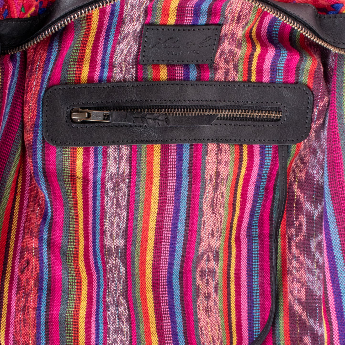 BEATRIZ MCDB + DIAMANTE STRAP - OOAK HUIPIL - CORTE LINING - BLACK - NO. 20007