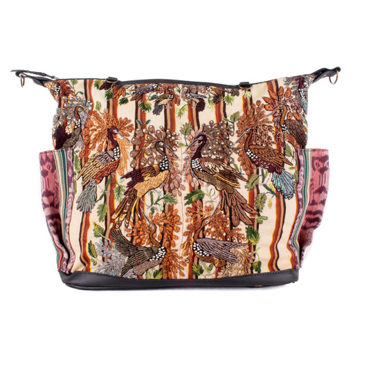 BEATRIZ CDB + DIAMANTE STRAP - OOAK HUIPIL - CORTE LINING - BLACK - NO. 200072