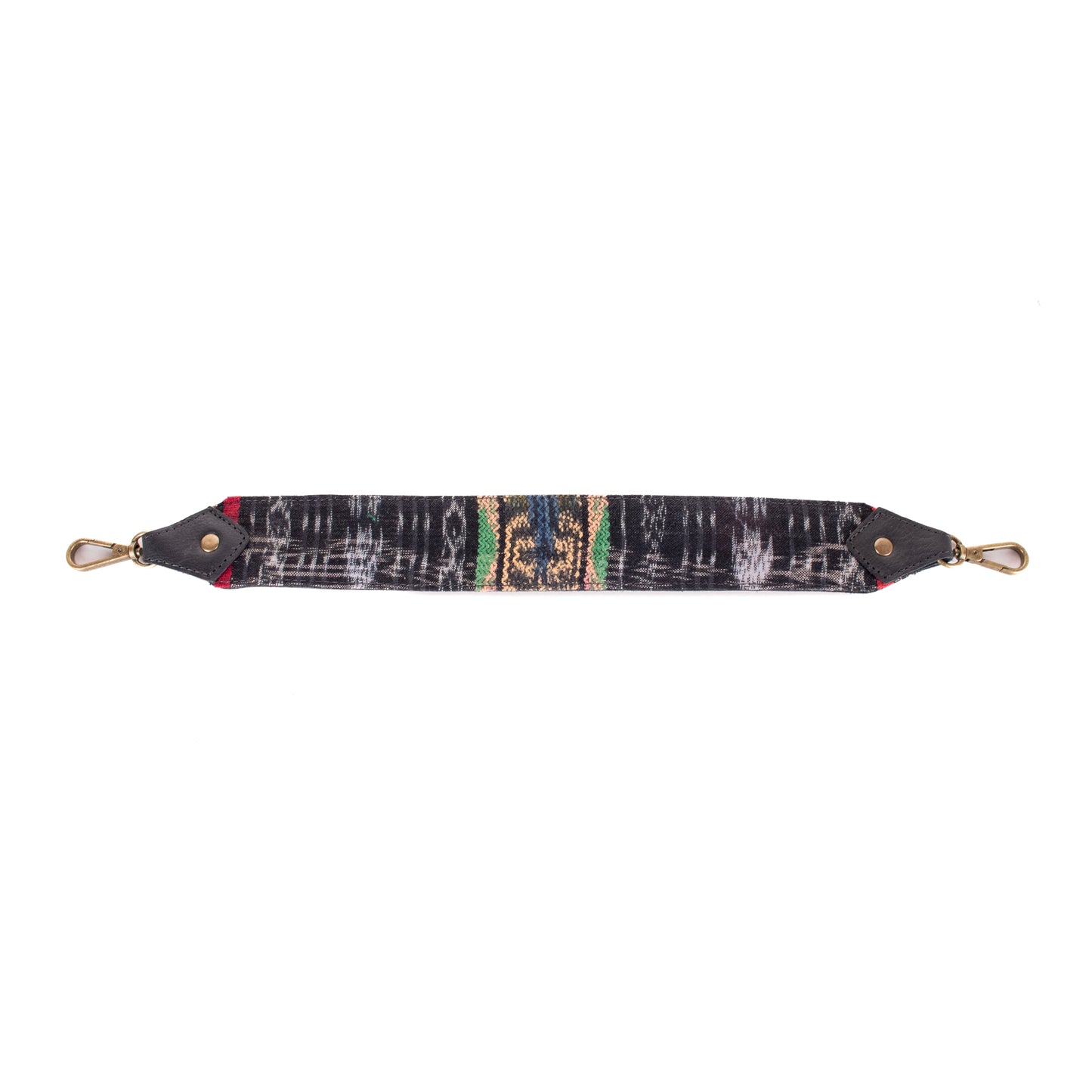 BEATRIZ CDB + DIAMANTE STRAP - OOAK HUIPIL - CORTE LINING - BLACK - NO. 200074