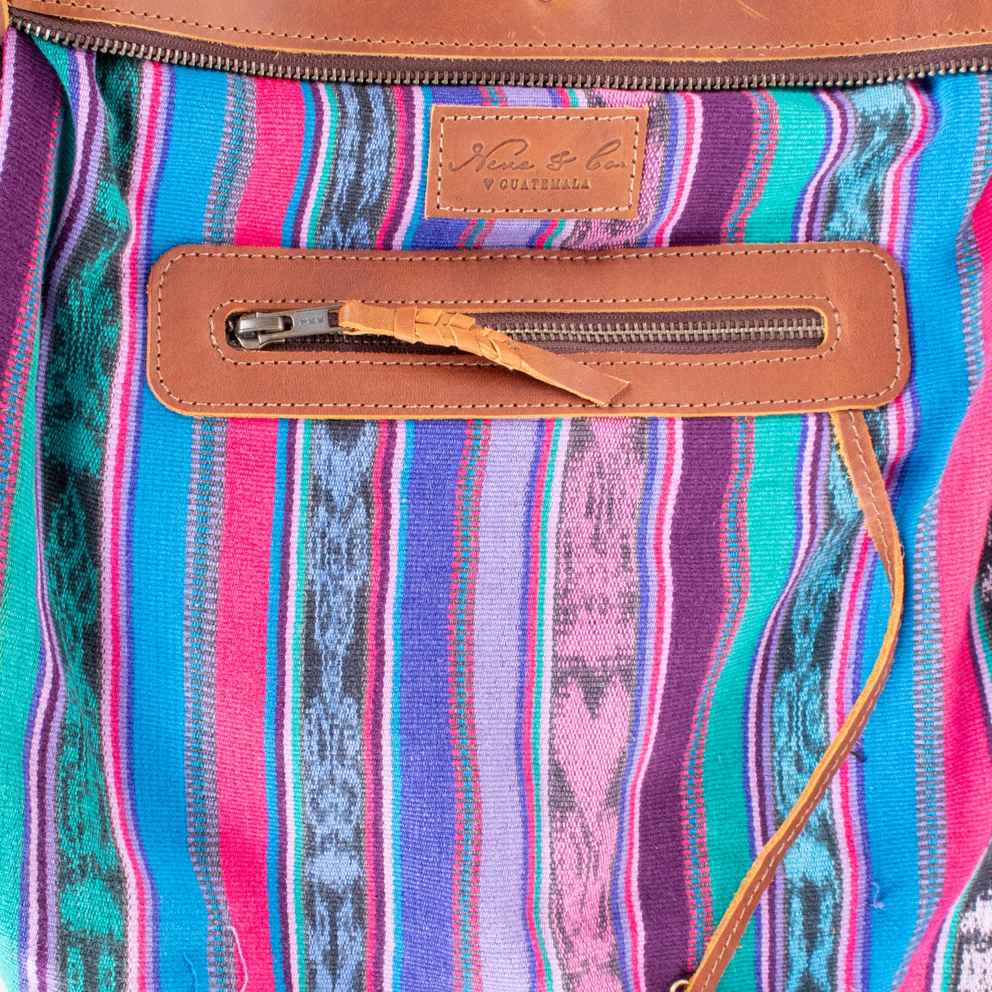 BEATRIZ MCDB + DIAMANTE STRAP - OOAK HUIPIL - CORTE LINING - CAFE - NO. 200075