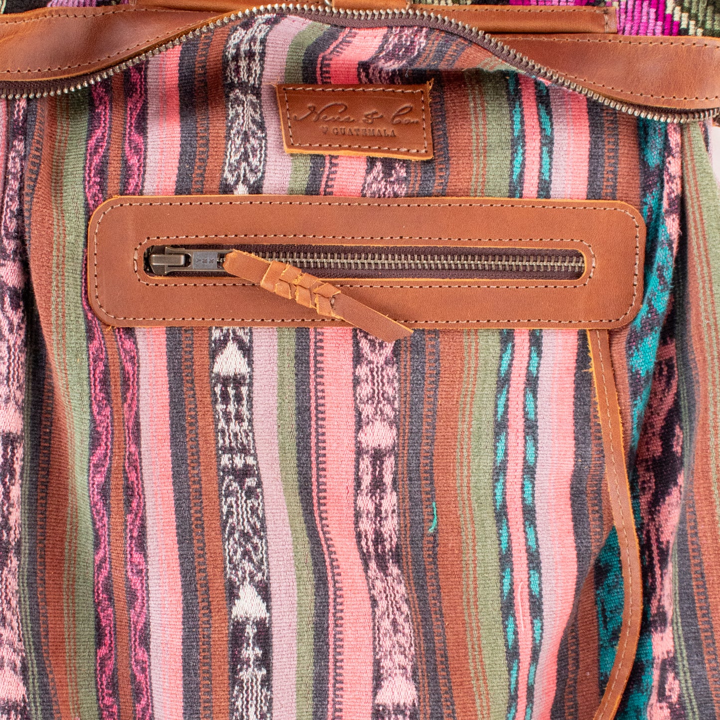 BEATRIZ MCDB + DIAMANTE STRAP - OOAK HUIPIL - CORTE LINING - CAFE - NO. 200078