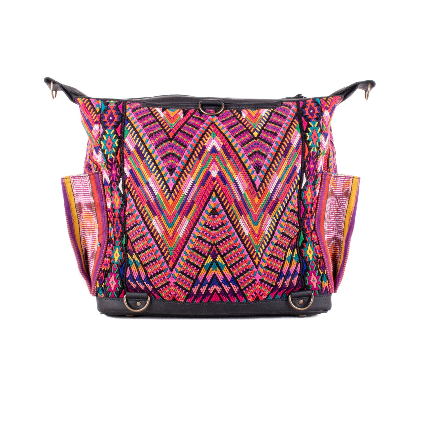 BEATRIZ MCDB + DIAMANTE STRAP - OOAK HUIPIL - CORTE LINING - BLACK - NO. 200084