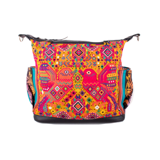 BEATRIZ MCDB + DIAMANTE STRAP - OOAK HUIPIL - CORTE LINING - BLACK - NO. 20008