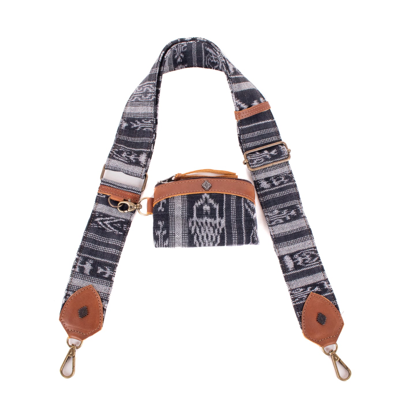 WIDE STRAP & COIN PURSE SET - CORTE - CAFE - NO. 200113