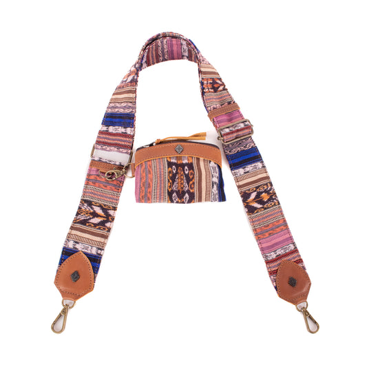 WIDE STRAP & COIN PURSE SET - CORTE - CAFE - NO. 200115