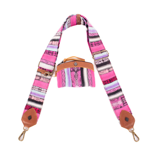 WIDE STRAP & COIN PURSE SET - CORTE - CAFE - NO. 200116