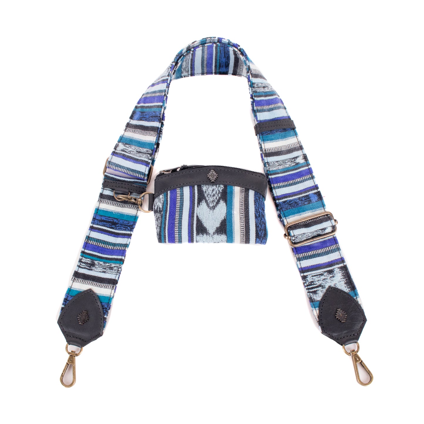 WIDE STRAP & COIN PURSE SET - CORTE - BLACK - NO. 200135