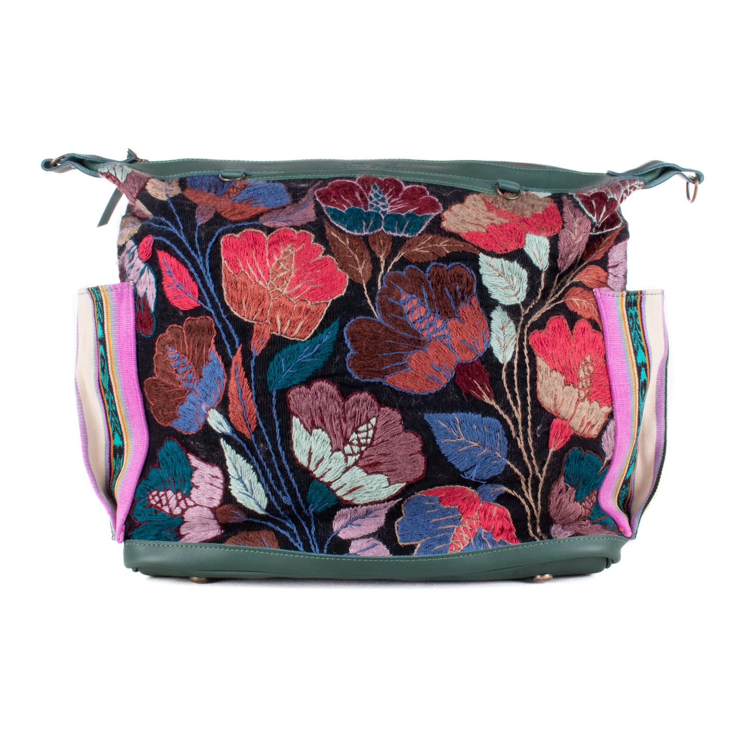 BEATRIZ CDB + DIAMANTE STRAP - H&S FLORAL - EVERGLADE - NO. 200156