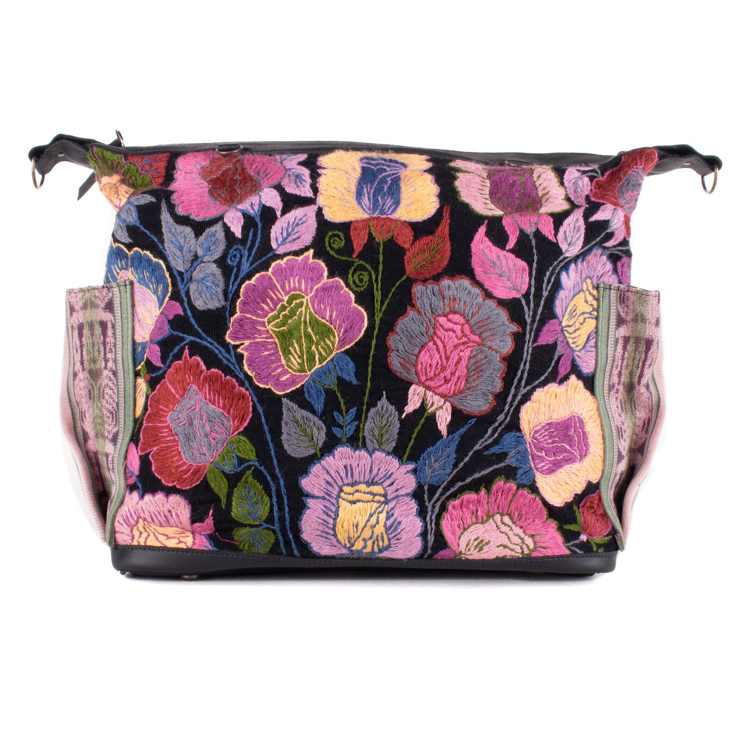BEATRIZ CDB + DIAMANTE STRAP - H&S FLORAL - BLACK - NO. 200159