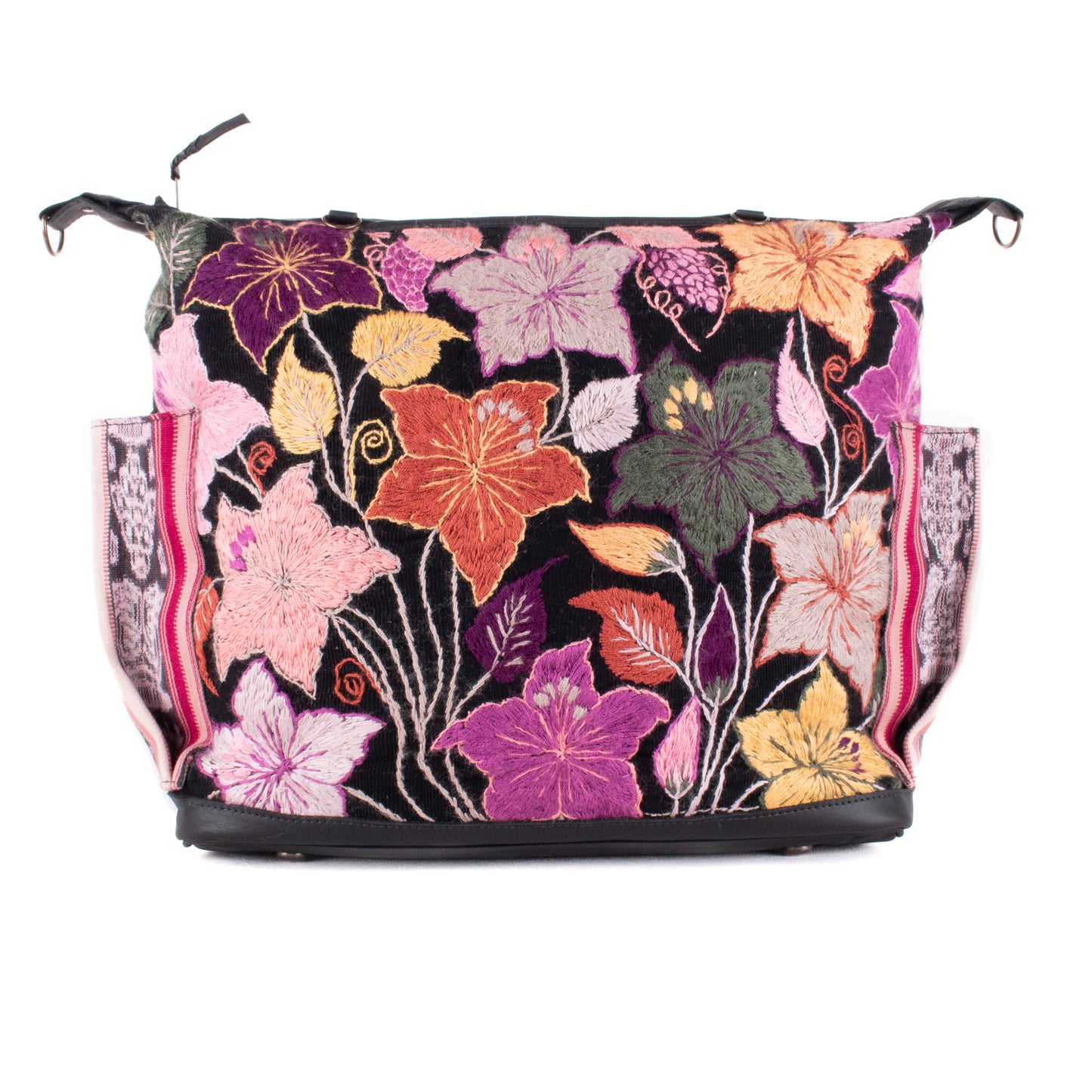 BEATRIZ CDB + DIAMANTE STRAP - H&S FLORAL - BLACK - NO. 200160