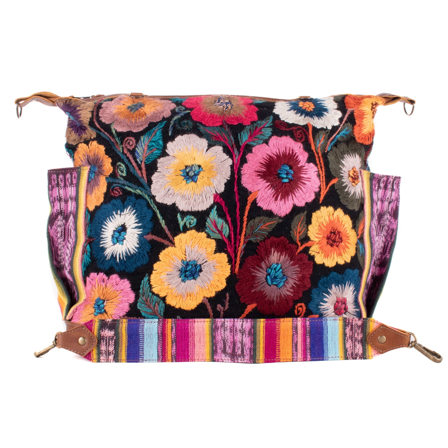 BEATRIZ CDB + DIAMANTE STRAP - H&S FLORAL - CAFE - NO. 200161