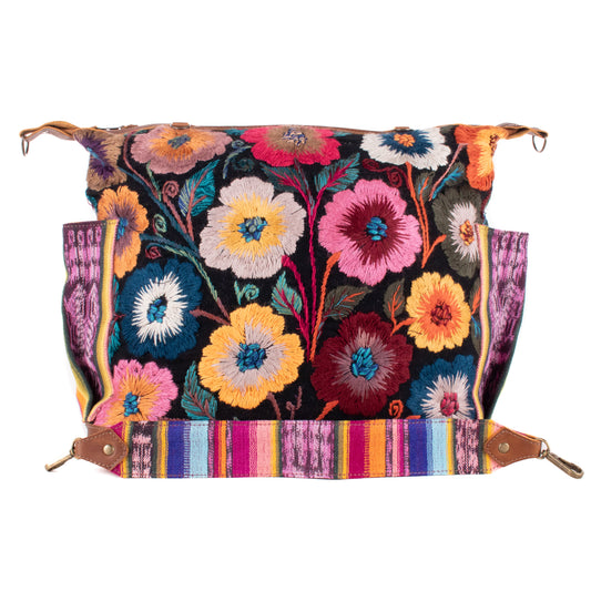 BEATRIZ CDB + DIAMANTE STRAP - H&S FLORAL - CAFE - NO. 200161