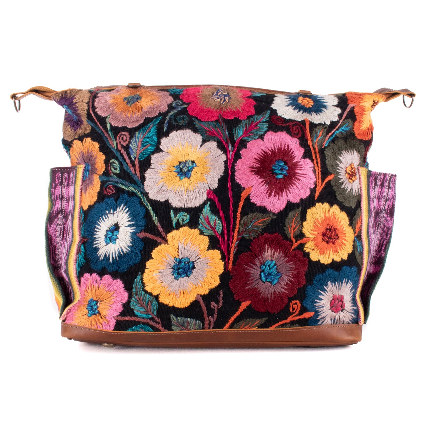 BEATRIZ CDB + DIAMANTE STRAP - H&S FLORAL - CAFE - NO. 200161
