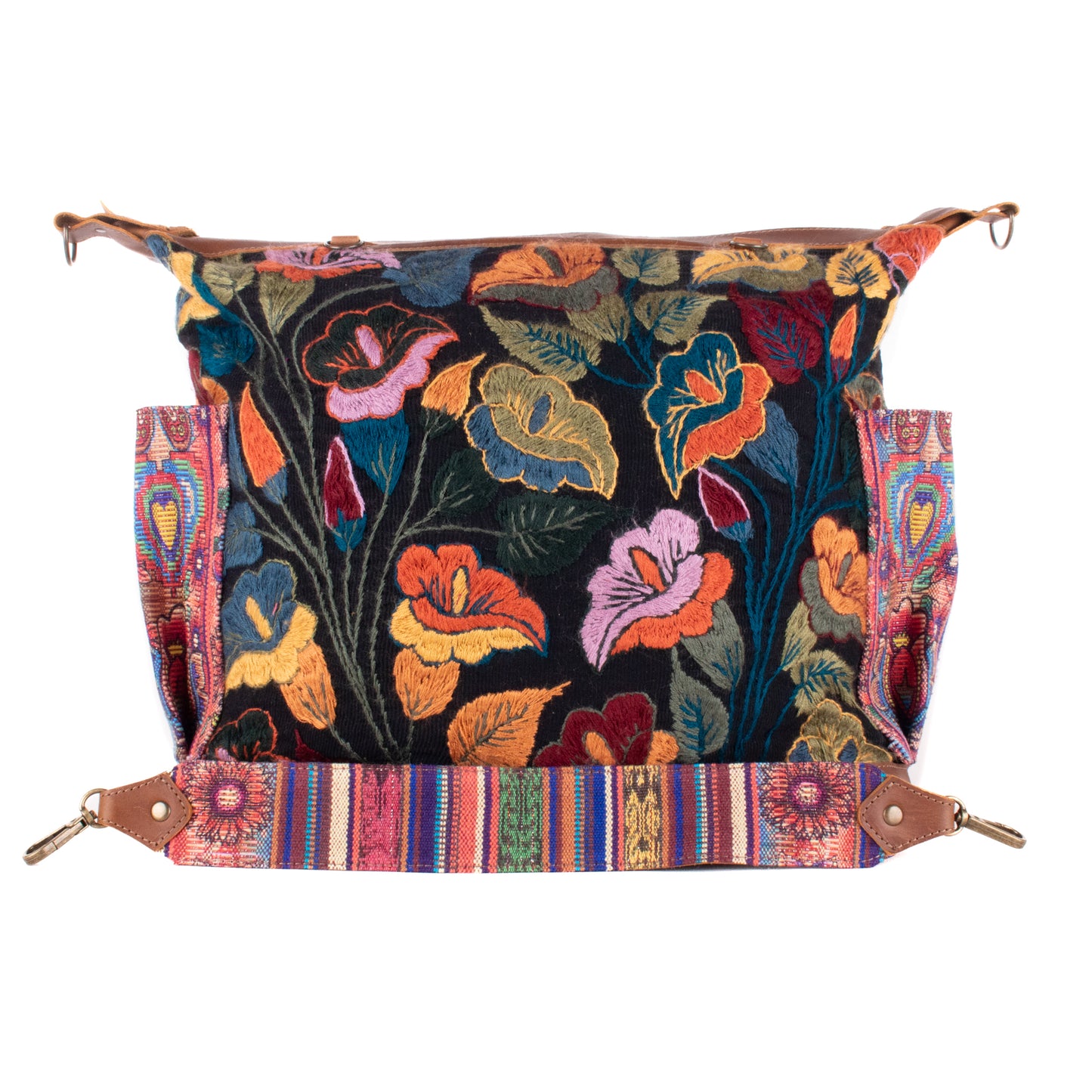 BEATRIZ CDB + DIAMANTE STRAP - H&S FLORAL - CAFE - NO. 200162