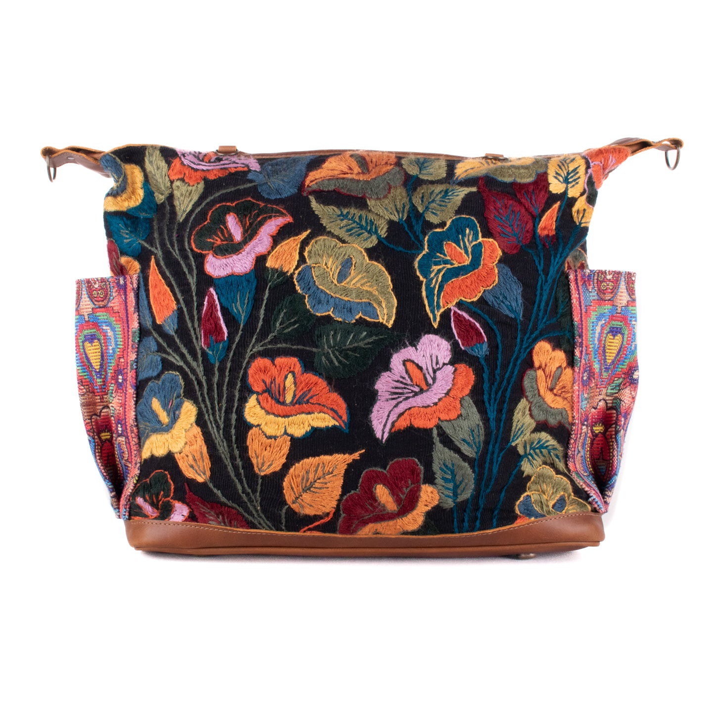 BEATRIZ CDB + DIAMANTE STRAP - H&S FLORAL - CAFE - NO. 200162