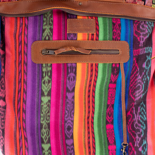 BEATRIZ CDB + DIAMANTE STRAP - OOAK HUIPIL - CAFE - NO. 200164