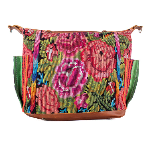 BEATRIZ CDB + DIAMANTE STRAP - OOAK HUIPIL - CAFE - NO. 200164