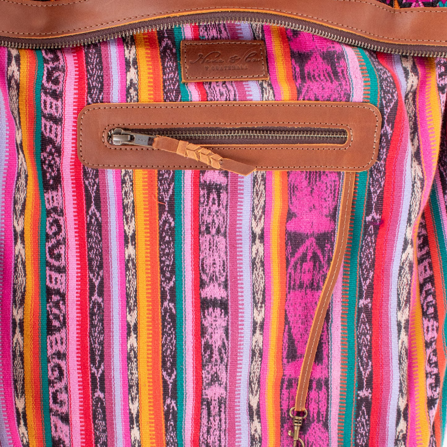 BEATRIZ CDB + DIAMANTE STRAP - OOAK HUIPIL - CAFE - NO. 200165