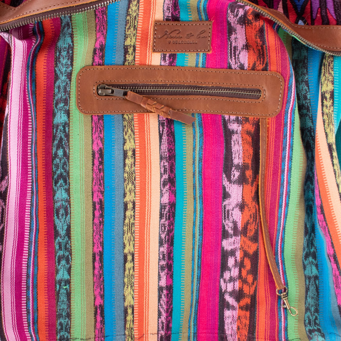 BEATRIZ CDB + DIAMANTE STRAP - OOAK HUIPIL - CAFE - NO. 200166