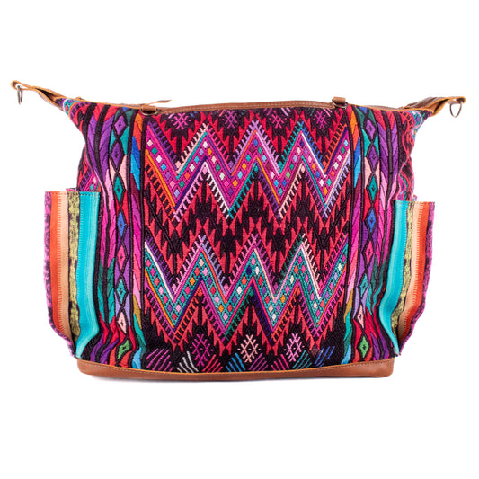 BEATRIZ CDB + DIAMANTE STRAP - OOAK HUIPIL - CAFE - NO. 200166