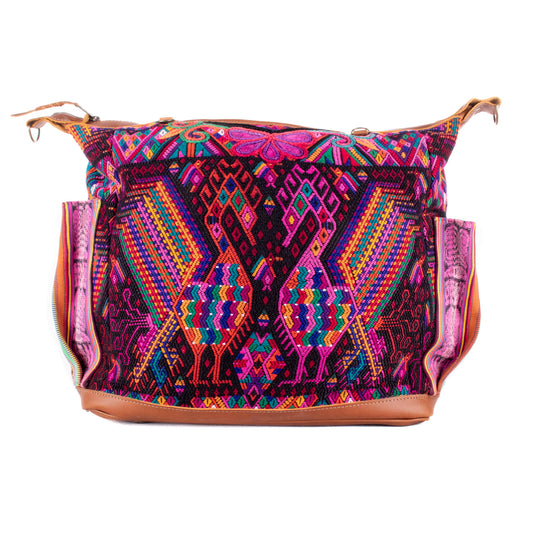 BEATRIZ CDB + DIAMANTE STRAP - OOAK HUIPIL - CAFE - NO. 200167